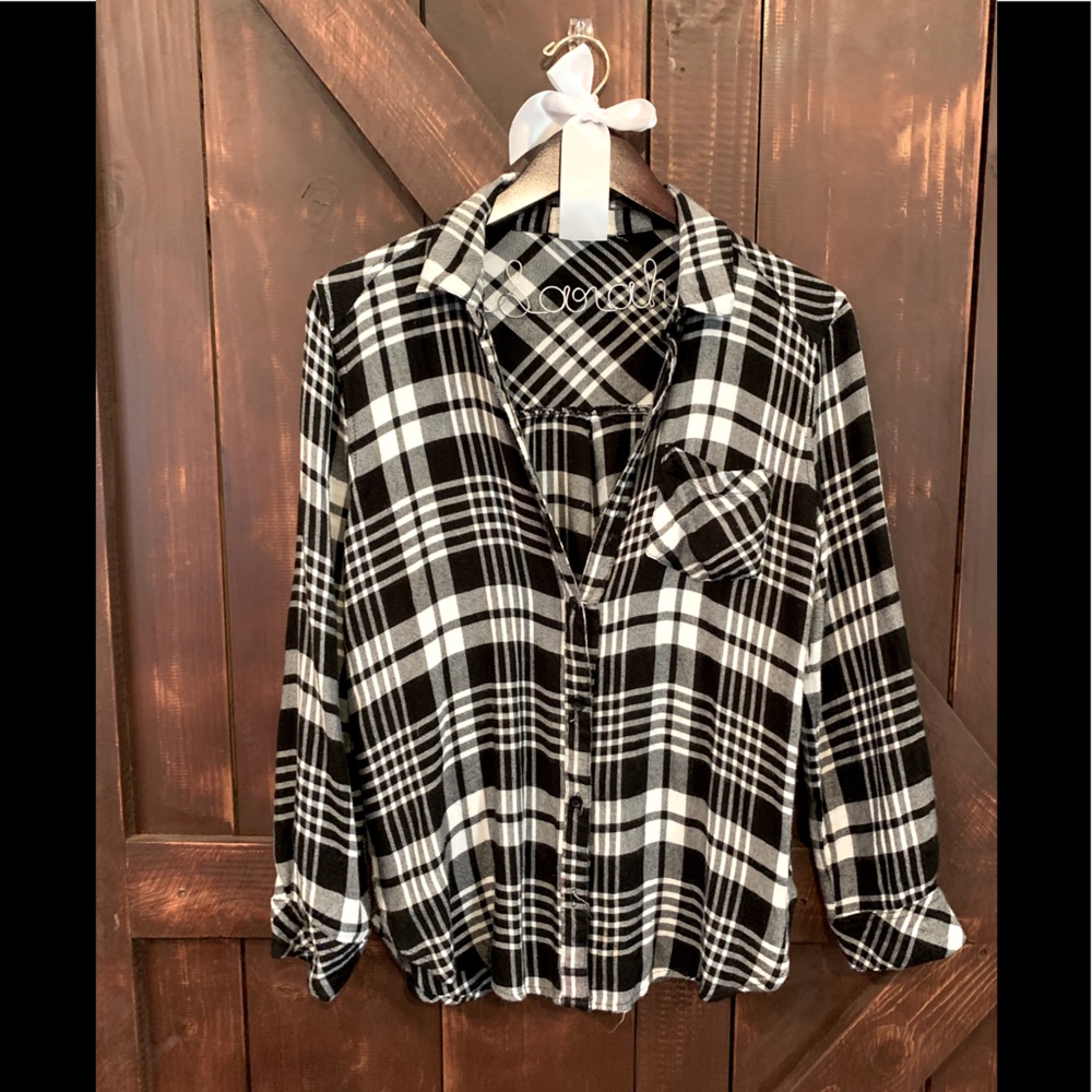 Black and white flannel